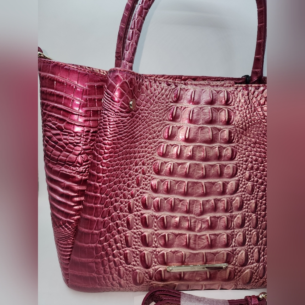 Brahmin Small Mallory Satchel in Lotus Melbourne - Picture 3 of 12